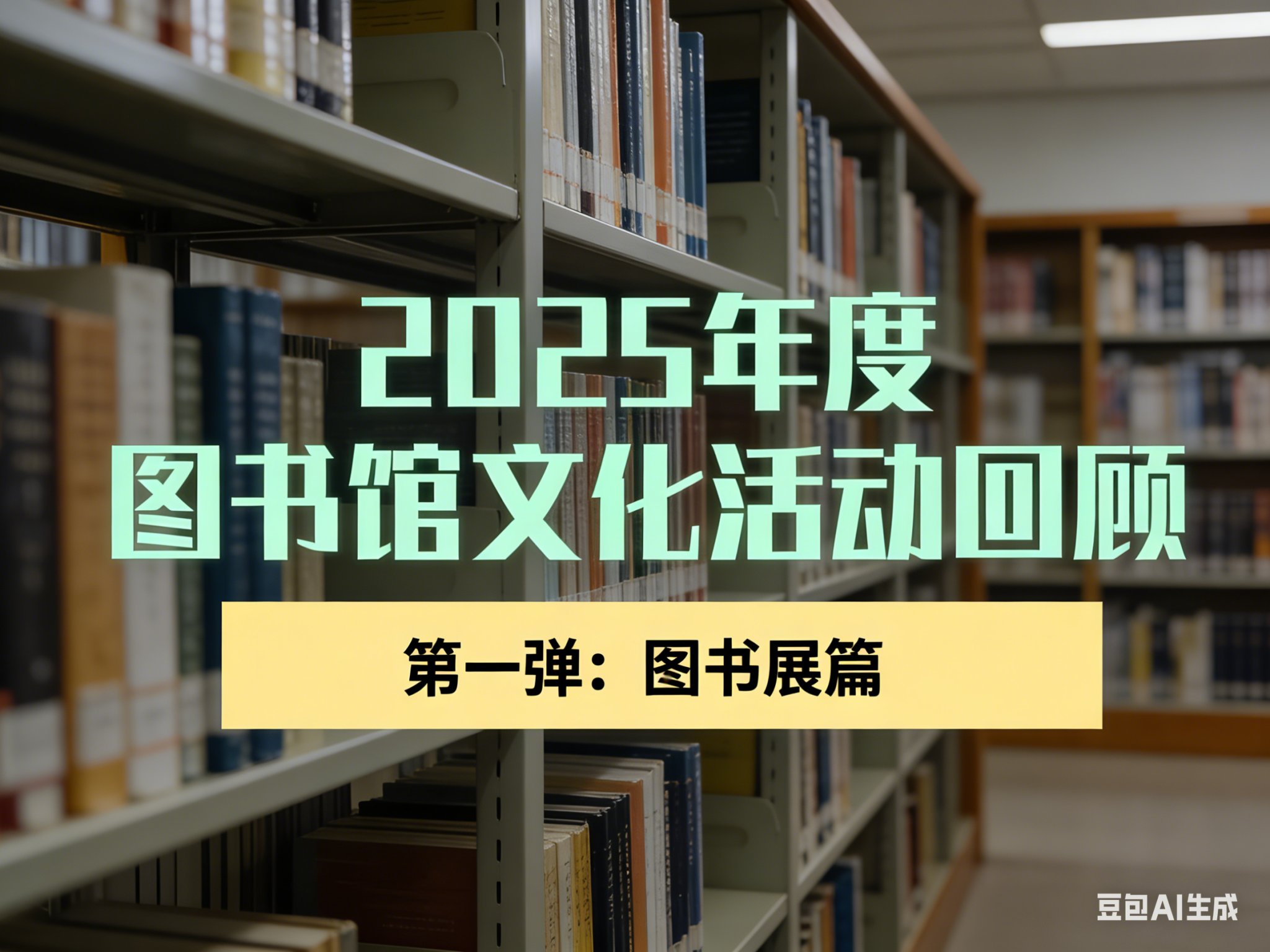 馆韵拾光 | 2025年度图书馆文化活动回顾（第一弹：图书展）
