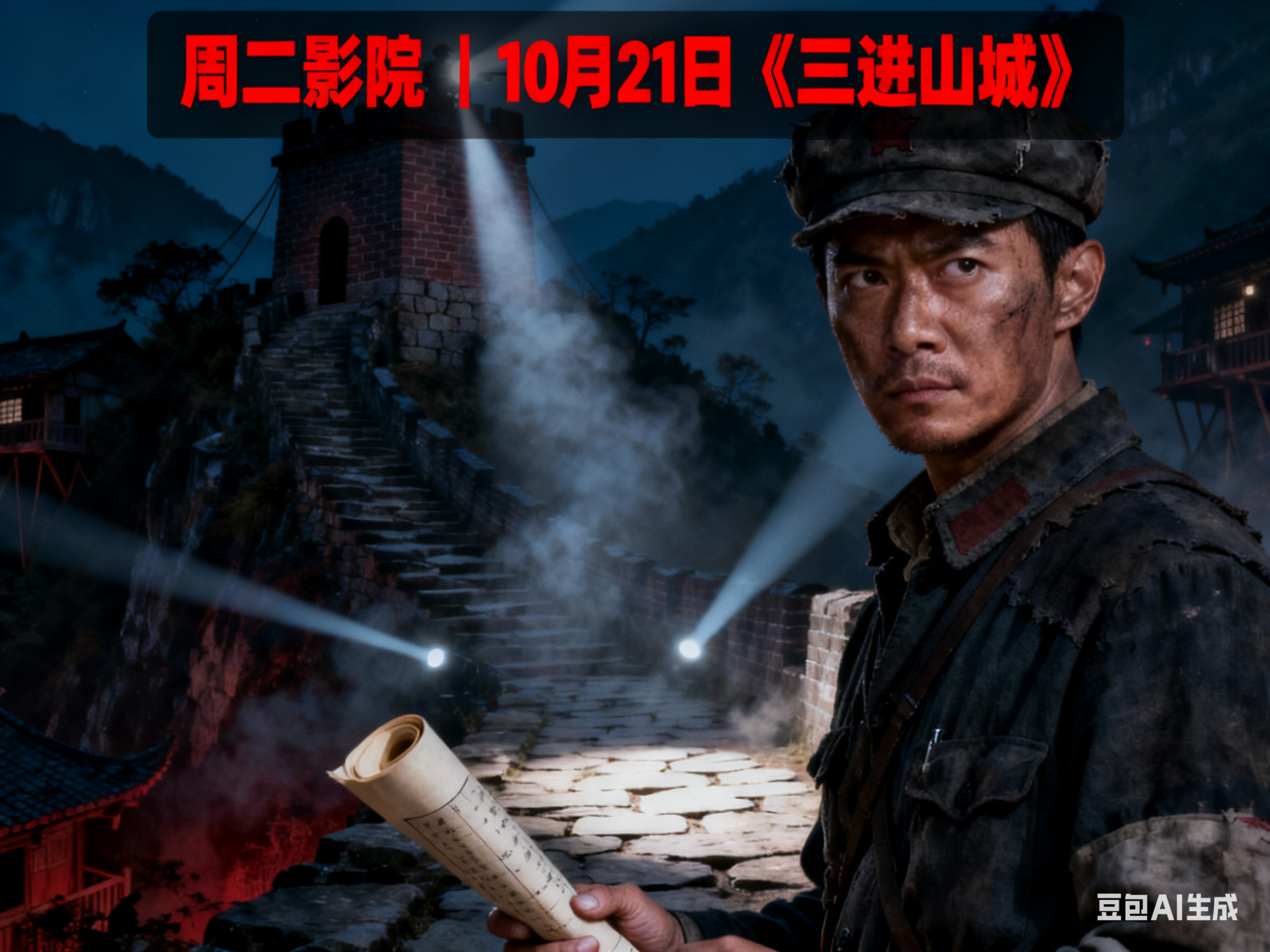 周二影院 | 10月21日《三进山城》观影预告：智斗！谋战！看抗日版“007”如何戏耍敌军